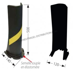 Angle de protection polypropylène Noir / jaune