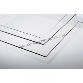Plaque PVC grande transparence 3000 x 1500 ép 5 mm
